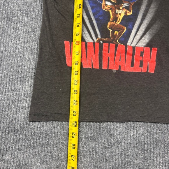 Vintage Van Halen Shirt Men's M 1986 5150 Tour Black Rock Band Faded Thin - Picture 7 of 8